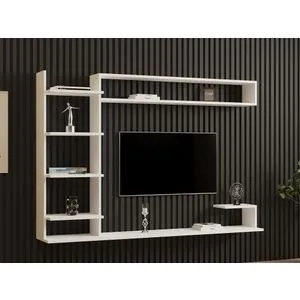 Noble - White White TV Unit