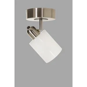 Nomi Tekli Mat Krom Avize sa Belim Staklom