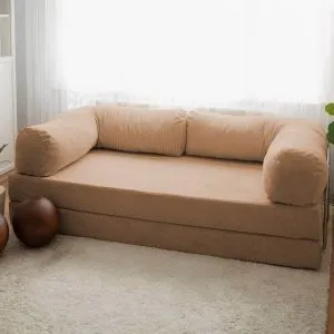 Nook - Brown - v2 Brown 3-Seat Sofa-Bed