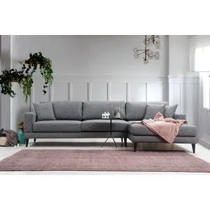 Nordic Corner Right (L3+Chl) Dark Grey Corner Sofa-Bed