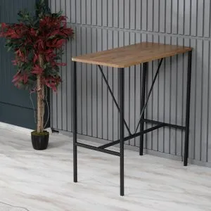 Nordic Walnut
Black Bar Table