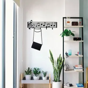 Note Crni Metalni Zidni Kuka