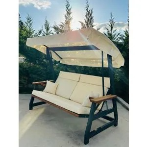 Nova 2400 - Beige, Black Natural
Beige Garden Triple Swing Chair