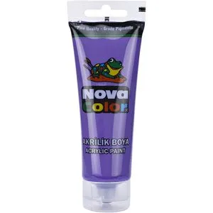 Nova Color Slikanje - Akrilne boje 75g - Ljubičasta - 540375