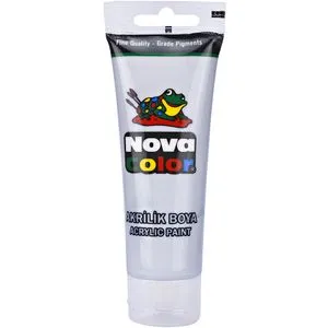 Nova Color Slikanje - Akrilne boje 75g - Srebrna - 540383
