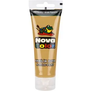 Nova Color Slikanje - Akrilne boje 75g - Zlatna - 540382
