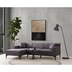 Nova Petra L Ugaona Sofa - Antracit