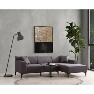 Nova Petra R Ugaona Sofa - Antracit