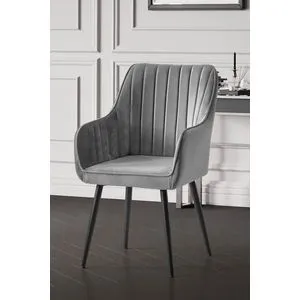 Nova - Sivi i Crni Set Stolica (2 Komada)