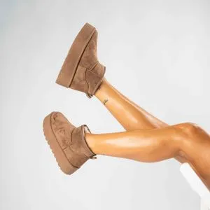 Novecento Ženske Čizme Super Ultra Mini Platform Braon