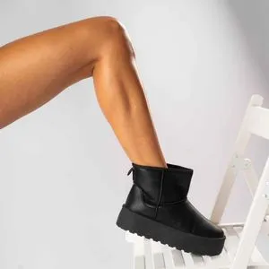 Novecento Ženske Čizme Ultra Mini Platform Crna
