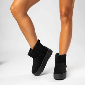 Novecento Ženske Čizme Ultra Mini Platform Crna