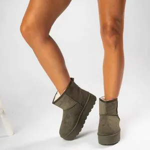 Novecento Ženske Čizme Ultra Mini Platform Zelena