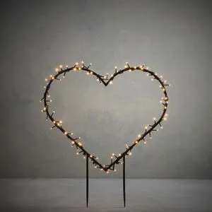 Novogodišnja dekoracija - LED HEART 76cm 1086732 - Warm White - EDL