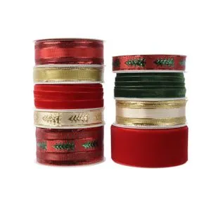 Novogodišnja dekoracija - RIBBON PES 4m 448715 - Color - KMG