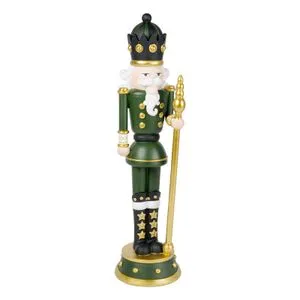 Novogodišnja figura vojnik, zelena, H.50CM RESINA