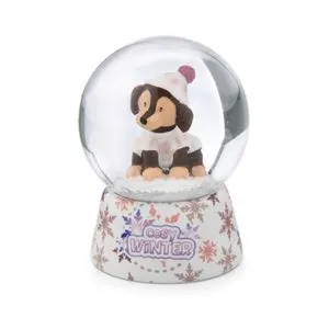 Novogodišnja glitter kugla kuće - 6.5cm Nici 49353