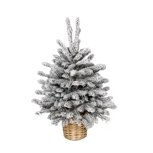 Novogodišnja jelka u saksiji bela  60cm 250308