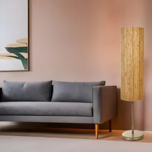 Noyan Eskitme Lambader Bambu 07 Abajurlu Oak