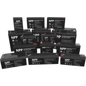 NPP NP12V-7.5Ah, AGM BATTERY,  C20=7.5AH, T1, 151x65x94x100, 2,07KG, BLACK