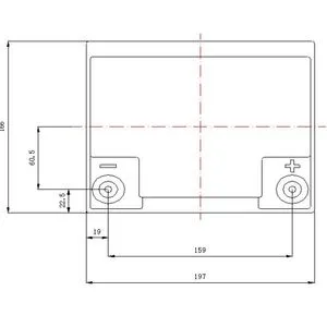NPP NPG12V-38Ah, GEL BATTERY, C20=38AH, T14,197*165*174*174, 11KG, Light grey