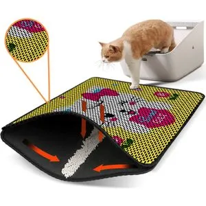 Nrszn0063 Multicolor Cat Litter Mat