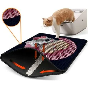 Nrszn0065 Multicolor Cat Litter Mat
