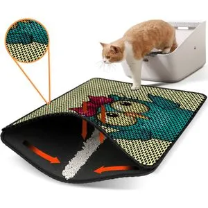 Nrszn0079 Multicolor Cat Litter Mat