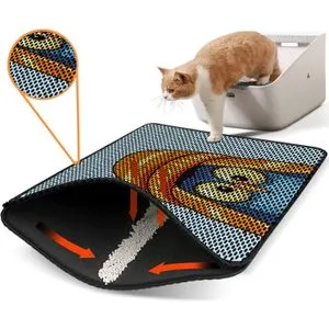 Nrszn0080 Multicolor Cat Litter Mat