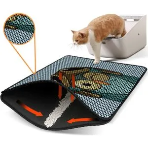 Nrszn0081 Multicolor Cat Litter Mat