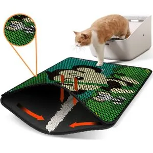 Nrszn0090 Multicolor Cat Litter Mat