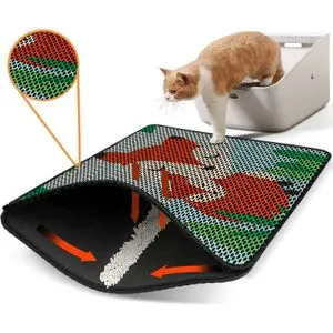 Nrszn0097 Multicolor Cat Litter Mat