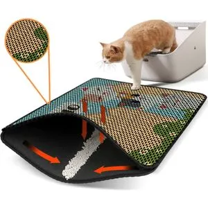Nrszn0164 Multicolor Cat Litter Mat