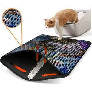 Nrszn0173 Multicolor Cat Litter Mat