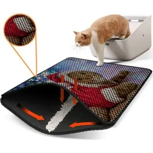 Nrszn0175 Multicolor Cat Litter Mat