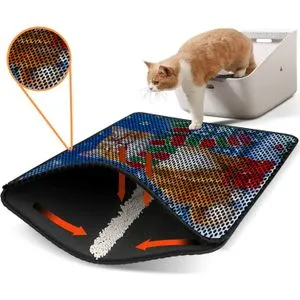 Nrszn0176 Multicolor Cat Litter Mat