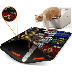 Nrszn0178 Multicolor Cat Litter Mat