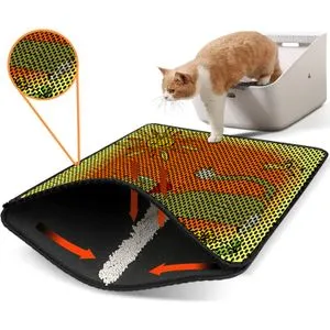 Nrszn0183 Multicolor Cat Litter Mat