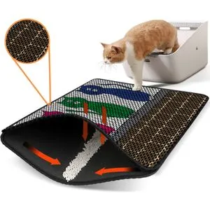 Nrszn0184 Multicolor Cat Litter Mat