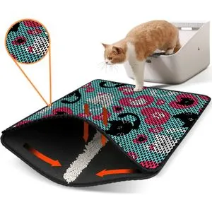 Nrszn0186 Multicolor Cat Litter Mat