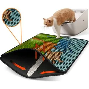 Nrszn0232 Multicolor Cat Litter Mat