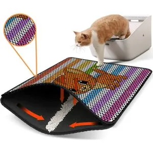 Nrszn0239 Multicolor Cat Litter Mat