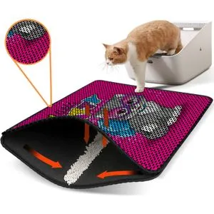 Nrszn0244 Multicolor Cat Litter Mat