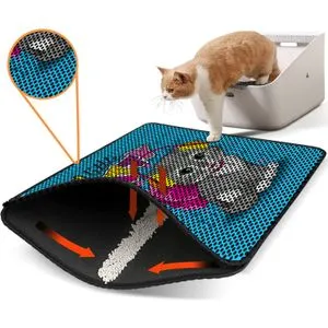 Nrszn0245 Multicolor Cat Litter Mat