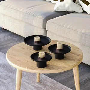 Nısıros - Black Black Decorative Metal Accessory