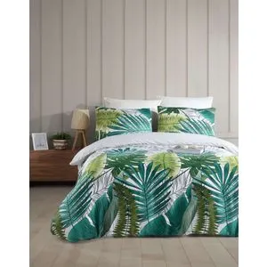 Nui - White White Satin Single Quilt Cover Set (DE)