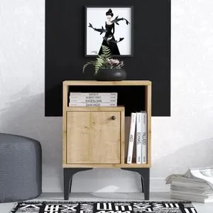 Nuno Sapphire Oak Nightstand
