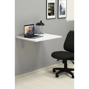 Nur - White White Folding Table