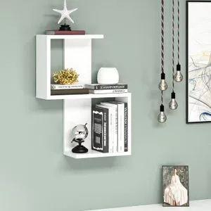 Octa - White White Wall Shelf