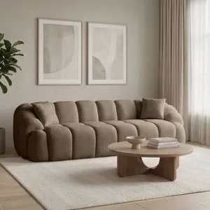 Octavio - Brown Brown 4-Seat Sofa